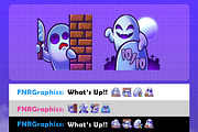 Cute Spooky Ghost Twitch Emotes, an Illustration by FNR Graphics (Thumbnail 3 of 5)