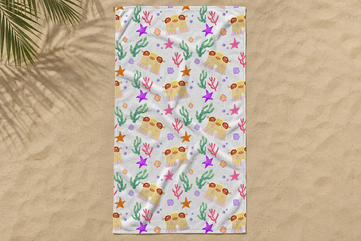 SUMMER SUPPORT FRIENDS Patterns, a Seasonal Illustration by FaliushViktoriaArtist (Photo 10 of 11)