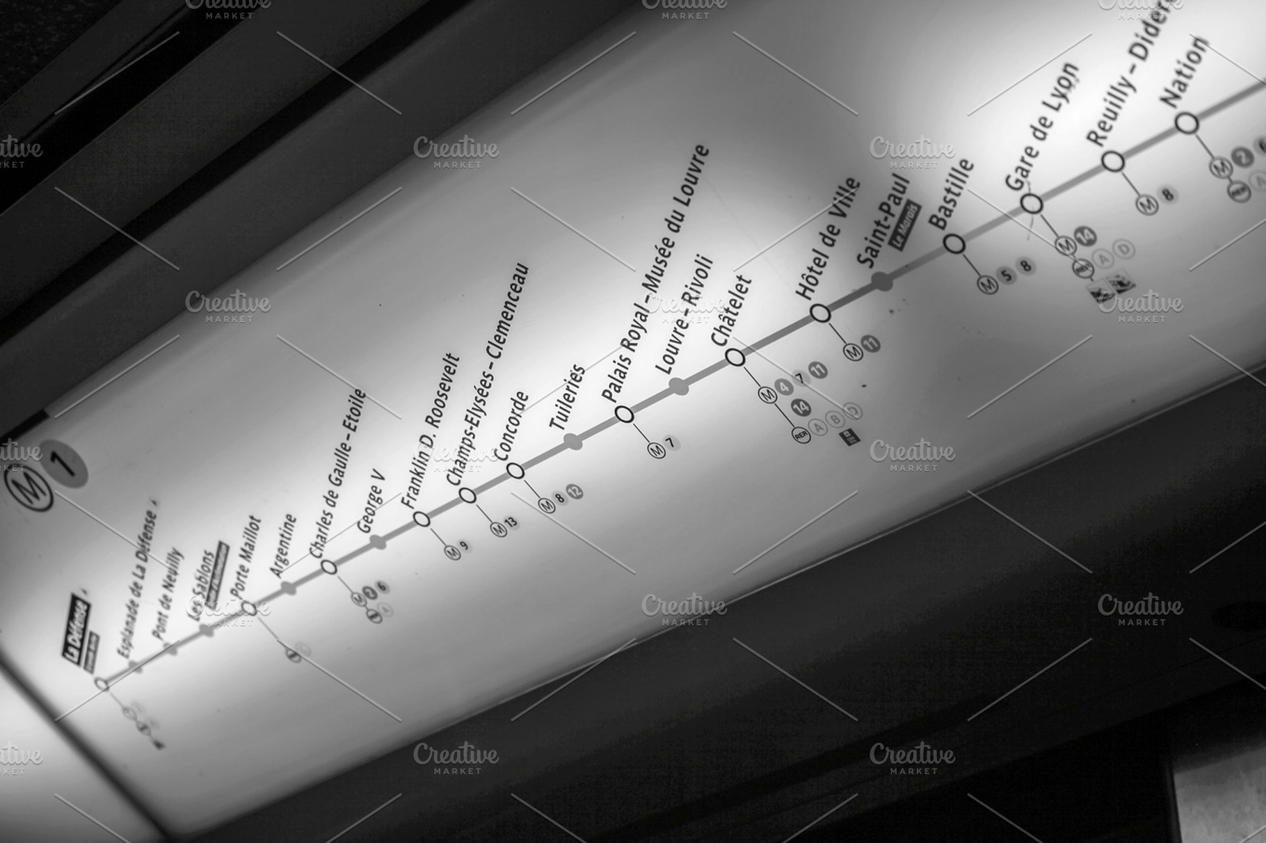 Plan of Paris Metro line, a Transportation Photo by Patricia Hofmeester