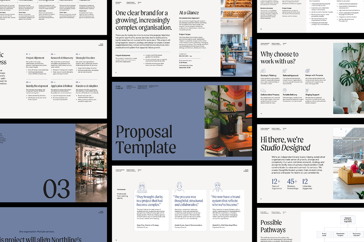 Strategic Project Proposal Template, a Presentation Template by Hannah Bacon Design (Photo 11 of 12)