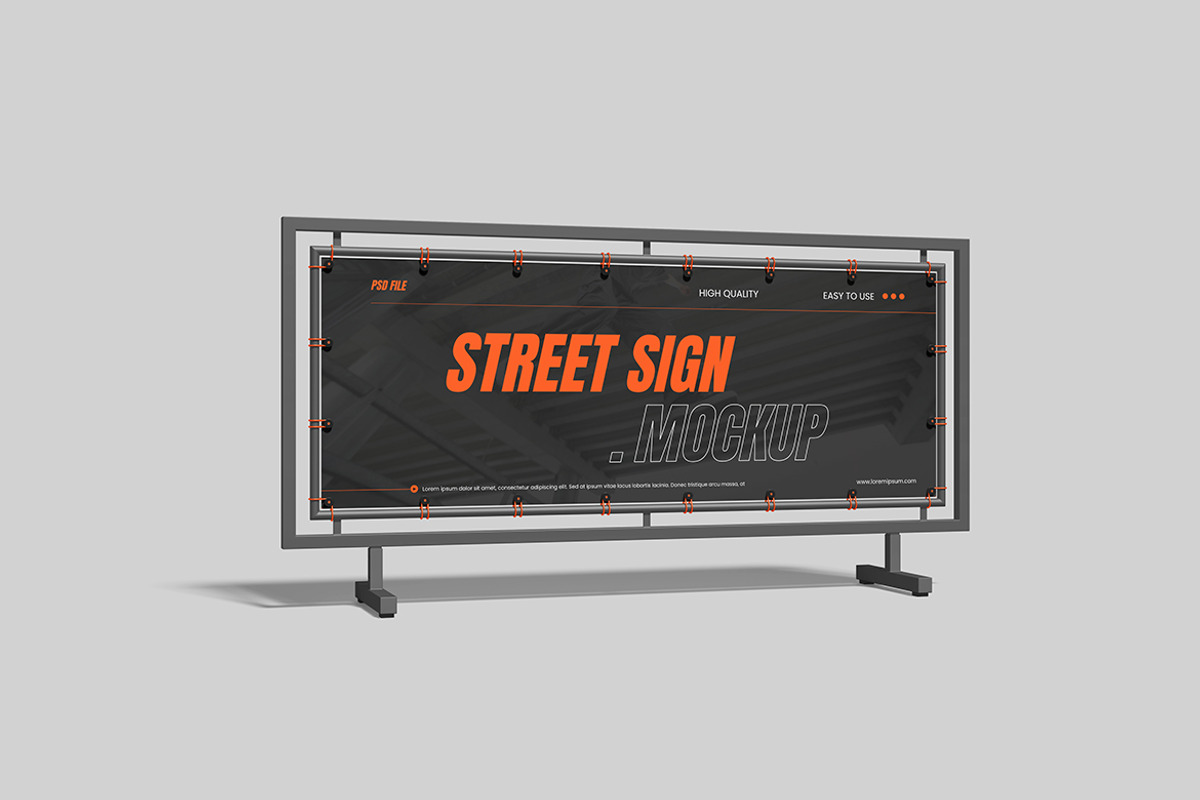 Street Sign Mockup, a Product Mockup by bimockup (Photo 3 of 6)