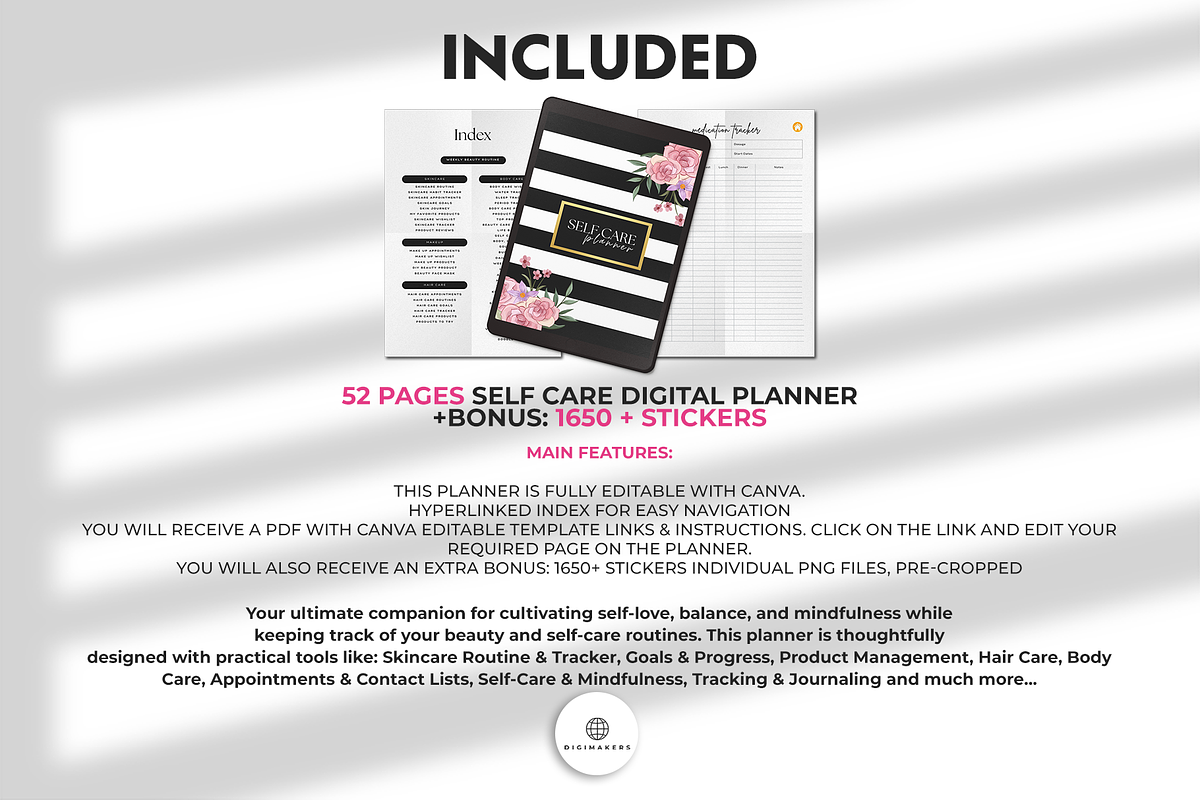 Self Care Planner preview 2
