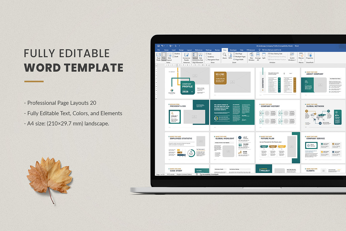 Company Brochure Template, a Brochure Template by Creativity-Design (Photo 8 of 8)