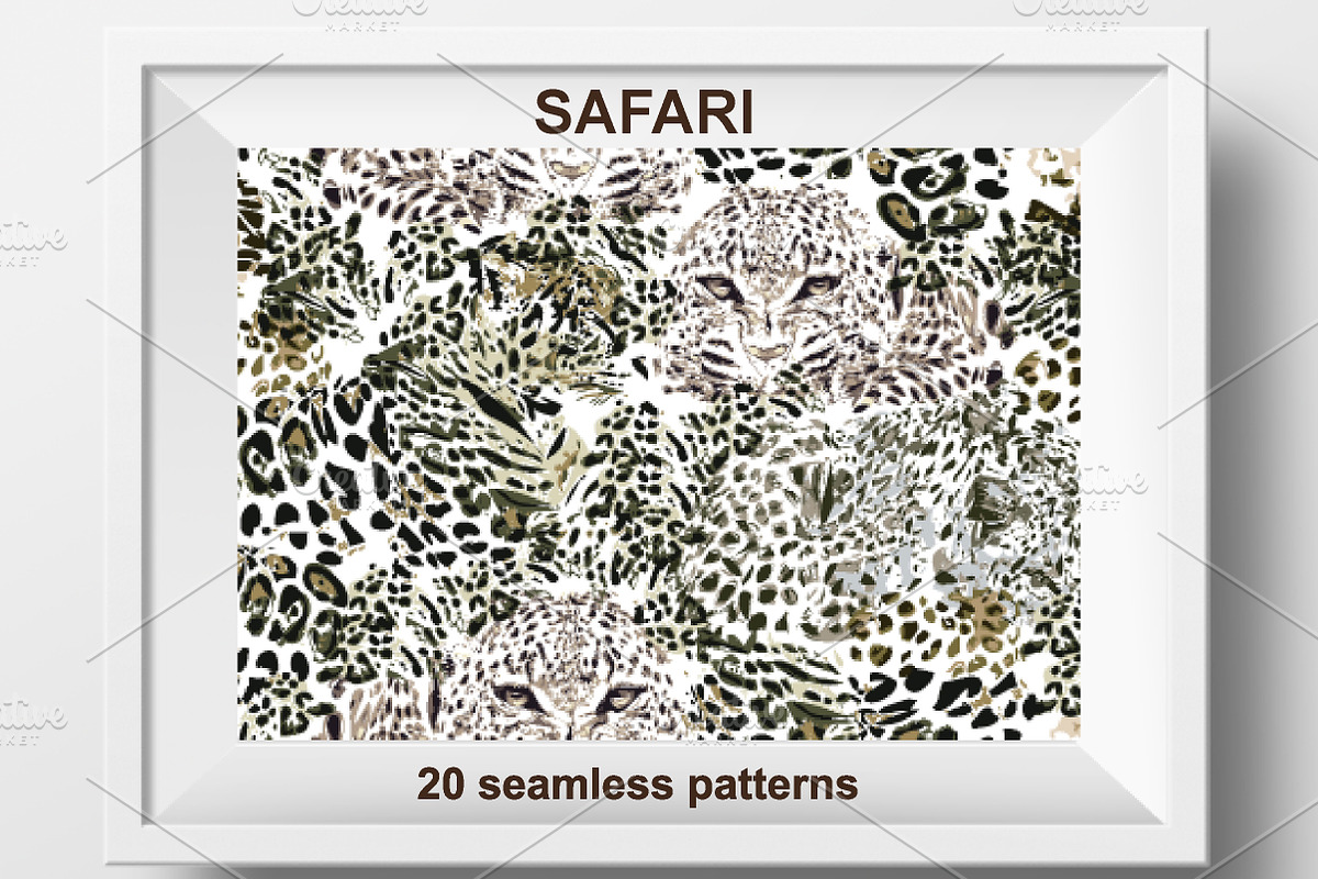 Safari Set. Seamless Animal Prints, a Pattern Graphic by Svetlana Kononova (Photo 8 of 9)