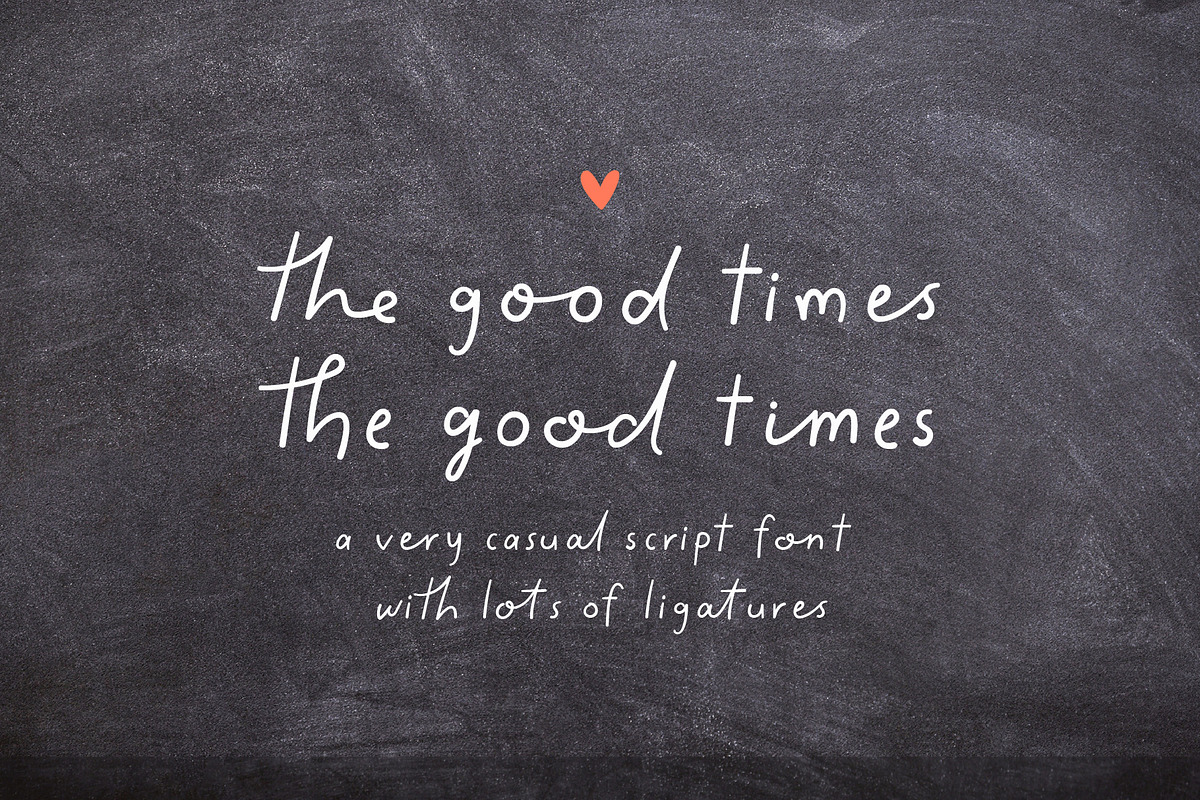 The Good Times Realistic Handwriting, a Handwritten Font by Kaya Fonts (Photo 40 of 40)