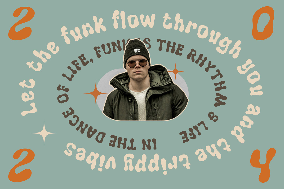 Genida – Funky Typeface, a Sans Serif Font by Craft Supply Co. (Photo 2 of 8)