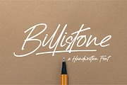 Billistone A Handwritten Font, a Script Font by ErgibiStudio (Thumbnail 1 of 11)