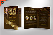 Gold Pastor Anniversary Program, a Brochure Template by SeraphimChris (Thumbnail 3 of 6)