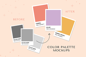 Color Swatch Mockup Canva