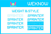 Sprinter Font, a Sans Serif Font by weknow (Thumbnail 8 of 8)