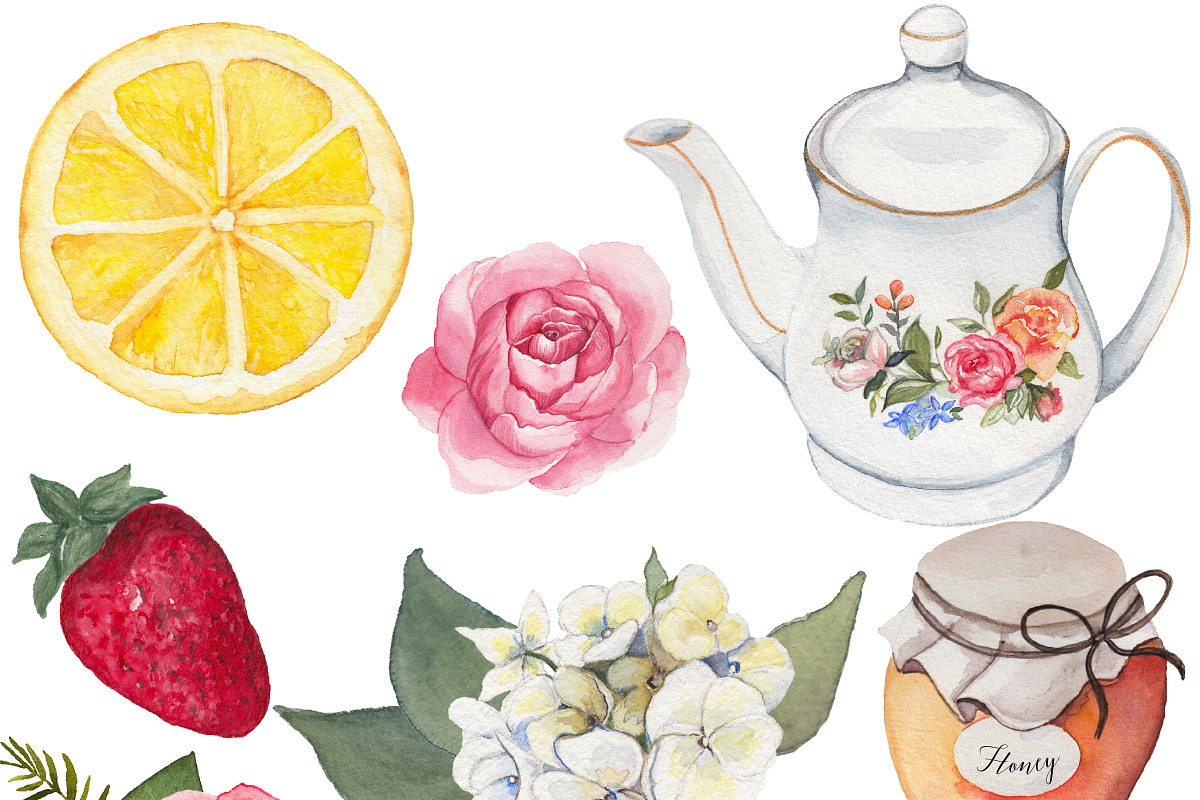 Let Them Eat Cake Watercolor Graphic, an Illustration by Cecile's Paper Co. (Photo 5 of 5)