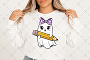 Spooky Teacher Halloween Ghost PNG, an Illustration by Craft Nest (Thumbnail 2 of 6)