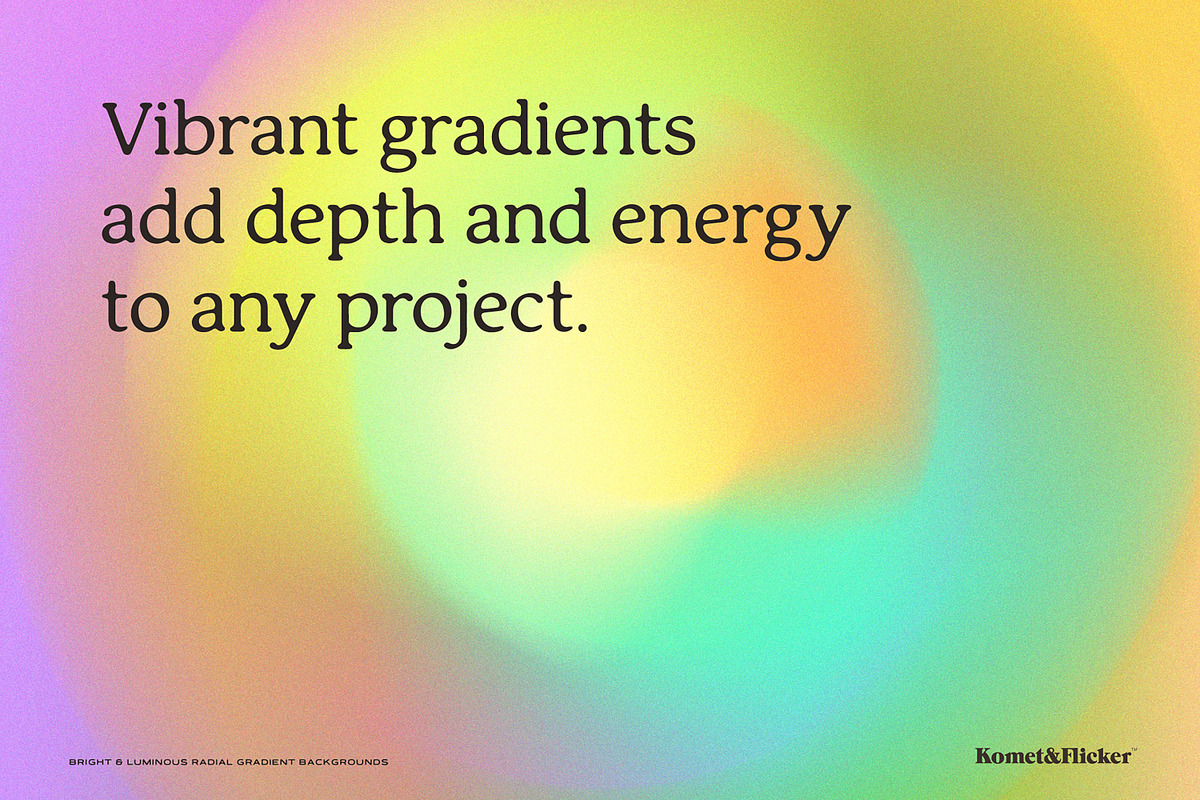 Bright & Luminous Radial Gradients, a Background Graphic by Komet & Flicker (Photo 3 of 14)