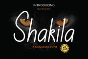 Shakila, a Script Font by Kang1993 (Thumbnail 1 of 6)