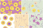 Flower Garden Seamless Patterns, a Pattern Graphic by Youandigraphics (Thumbnail 13 of 14)