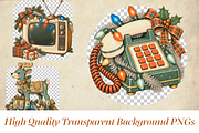 Nostalgic Christmas Clipart Bundle, a Seasonal Illustration by Ink Gallery (Thumbnail 4 of 10)
