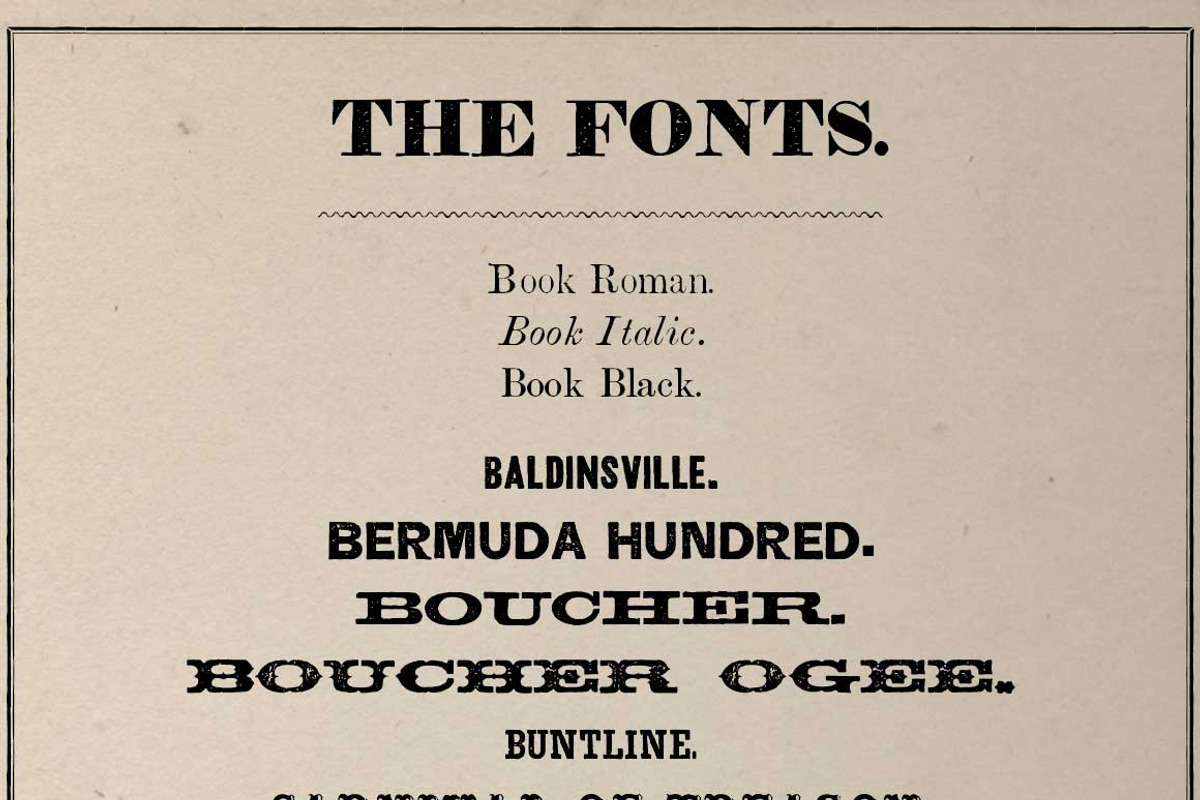 60 Fonts from the Civil War Era preview 2