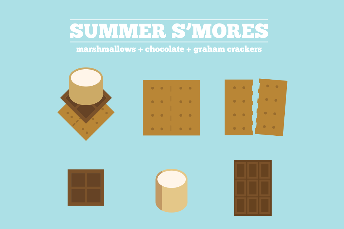 Summer S'mores pack, a Food Illustration by JD Creative