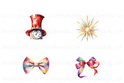Watercolor New Year Clipart| Party, a Decorative Illustration by BrushstrokeArtGB (Thumbnail 3 of 8)