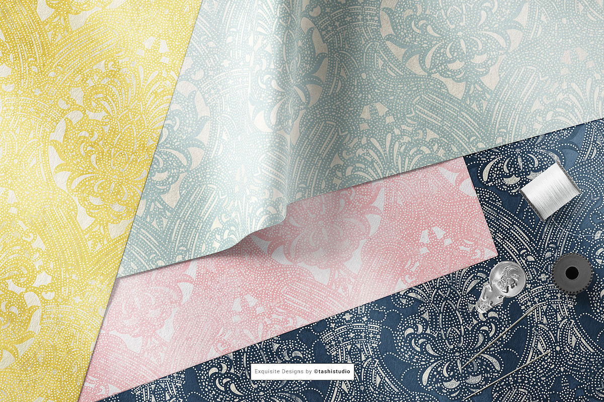 Decolux Art Deco Damask Patterns, a Pattern Graphic by Pink Linen (Photo 8 of 10)