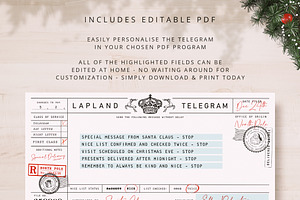 EDITABLE Telegram From Santa