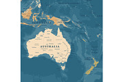 Vector World Map - Large&Detailed, a Decorative Illustration by PorcuPen Works (Thumbnail 3 of 8)