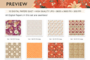 Seamless Boho Textures & Patterns, a Pattern Graphic by Maishop (Thumbnail 4 of 4)