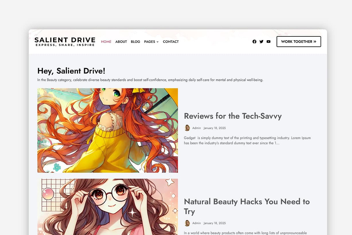 Salient Drive WordPress Theme