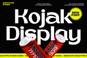 Kojak Display, a Sans Serif Font by executypeStudio (Thumbnail 1 of 14)