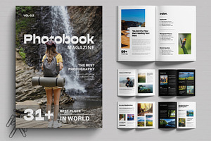 Photobook Magazine Template, a Magazine Template by MightyDesign
