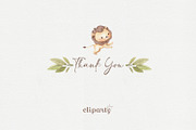 Dream Safari - Watercolor Clipart, an Illustration by Gau Silva Studio (Thumbnail 5 of 5)