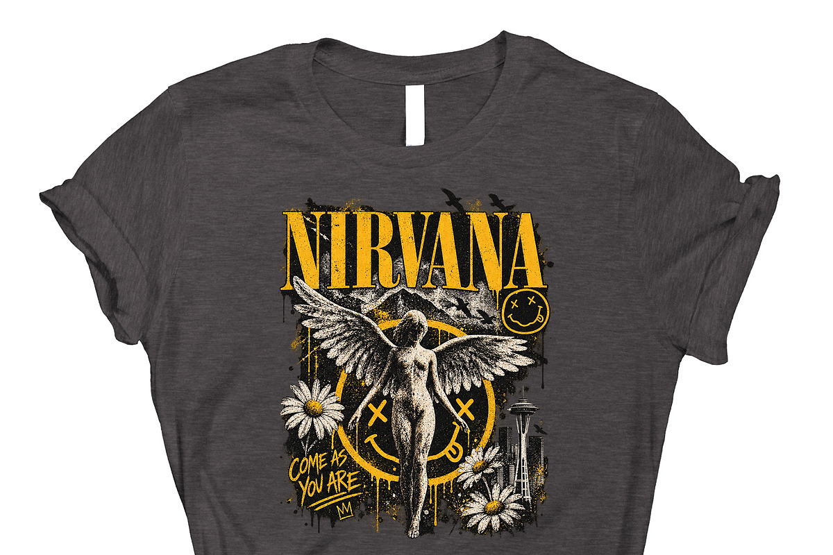 Nirvana Come As You Are Vintage PNG, an Object Graphic by Star Graphic Design (Photo 8 of 11)
