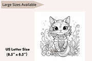 30 Cute Cat Coloring Book for Adults, an Animal Illustration by LA Design (Thumbnail 7 of 10)
