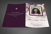 Purple Floral Funeral Program Canva, a Brochure Template by loswl (Thumbnail 5 of 5)