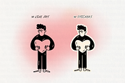 People in Love: Hand-Drawn Line Art, a Person Illustration by Veyla (Thumbnail 4 of 12)