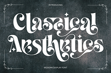 Classical Aesthetics - Ligature Font
