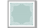 Floral Abstract Square Vector Frame, a Background Graphic by FineArtStudio (Thumbnail 3 of 3)