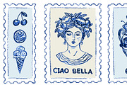 Hand drawn Amalfi coast postage, a Food Illustration by Zimages (Thumbnail 3 of 3)