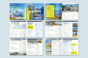 Square Travel Itinerary Brochure, a Brochure Template by BrandPacks (Thumbnail 2 of 4)