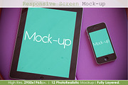 Responsive Screen Mockup V2, an iPhone Mockup by MahmoudRafik (Thumbnail 7 of 15)