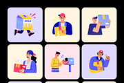 Delivery Illustration Art Set, a Transportation Illustration by Brickclay (Thumbnail 7 of 9)