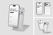iPhone 17Pro Mockup, an iPhone Mockup by Cekal_std (Thumbnail 1 of 4)