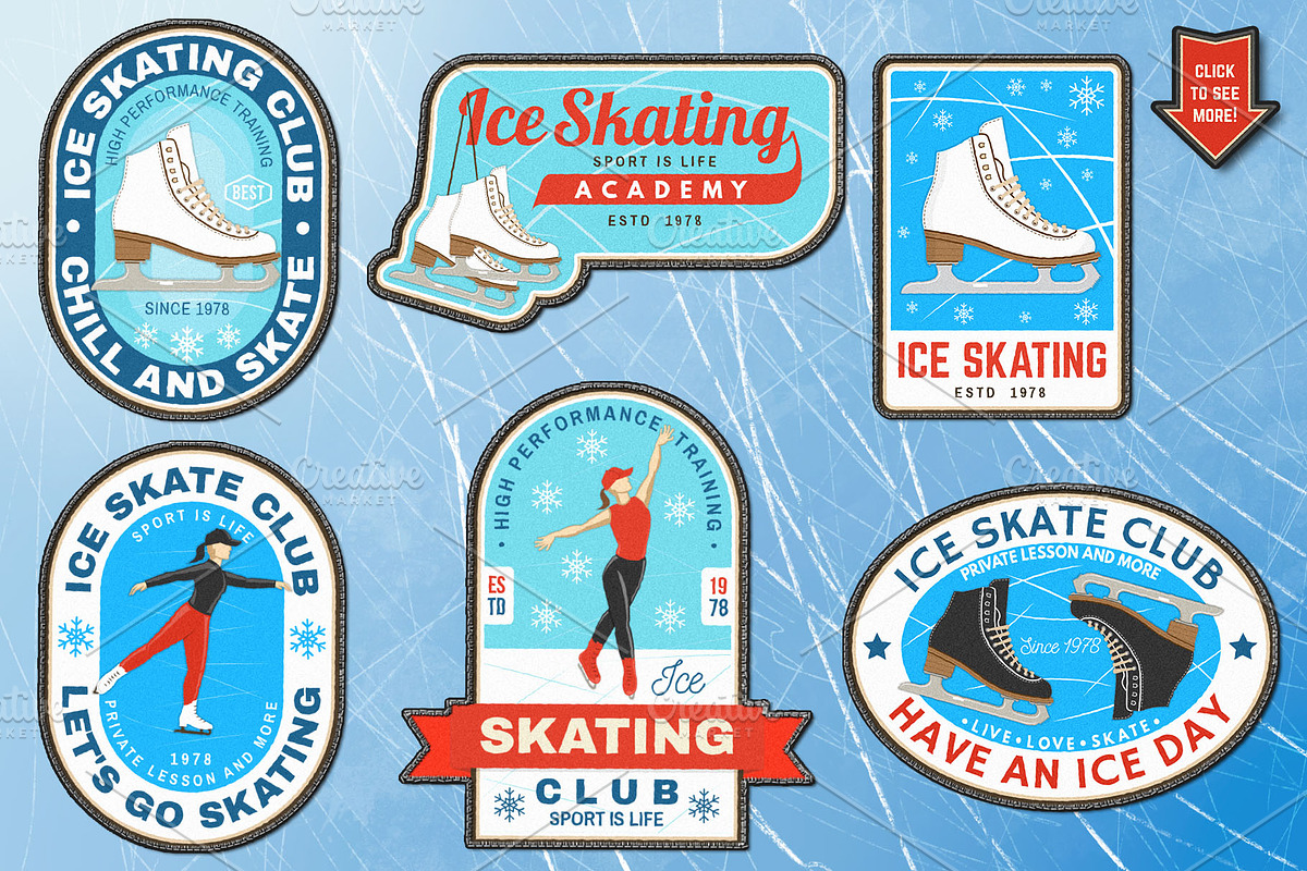 Ice Skating Club, a Branding & Logo Template by sivVector (Photo 3 of 4)