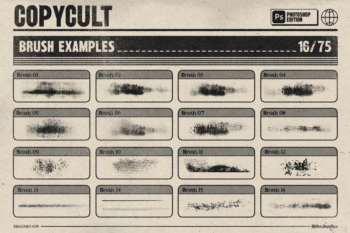 CopyCult for Photoshop, a Brush Add-On by RetroSupply Co. (Photo 5 of 12)
