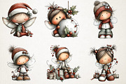 Christmas Holiday Fairy Clipart, an Illustration by RobertsArt (Thumbnail 3 of 5)