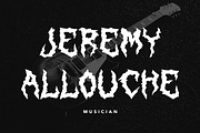 Death Vanguard, a Blackletter Font by HATFSTUDIO (Thumbnail 4 of 8)