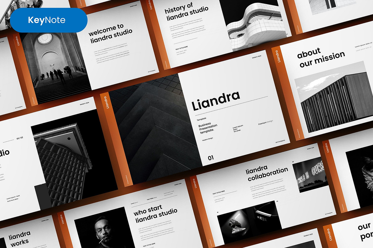Liandra - Business Keynote Template, a Presentation Template by Dens Creative Studio (Photo 1 of 6)