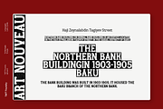 TA Bankslab Art Nouveau, a Slab Serif Font by TAFT Foundry (Thumbnail 1 of 10)