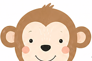Cute Kids Wild Animals Clipart, an Animal Illustration by Wowly Design (Thumbnail 5 of 20)