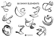 Liquid Chrome Abstract 3D Elements, an Object Graphic by Youandigraphics (Thumbnail 9 of 13)